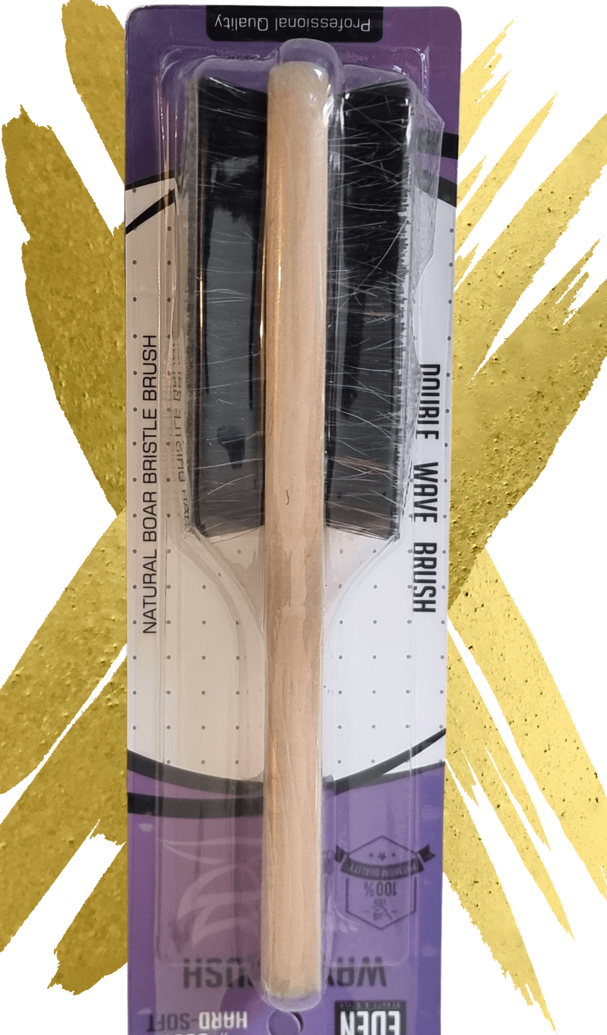 Double-Sided Hard and Soft Wave Brush
