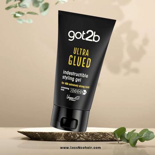 Got2b Glued Ultra Styling Hair Gel, No White Residue, Edge Control, Vegan, Silicone Free, 150g
