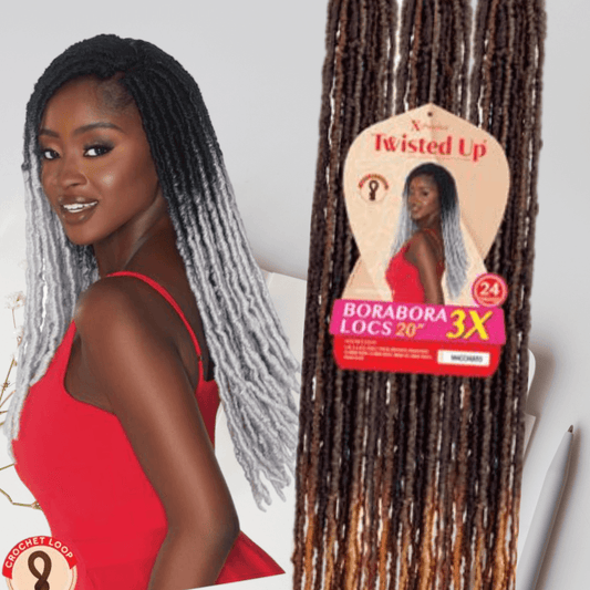 X-Pression Twisted Up Borabora Locs 20″ 3x