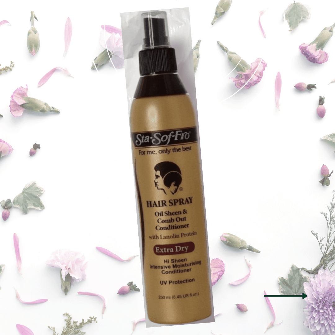 Sta Sof Fro Oil Sheen and Comb Out Conditioner Extra-Dry Hair Spray - LocsNco