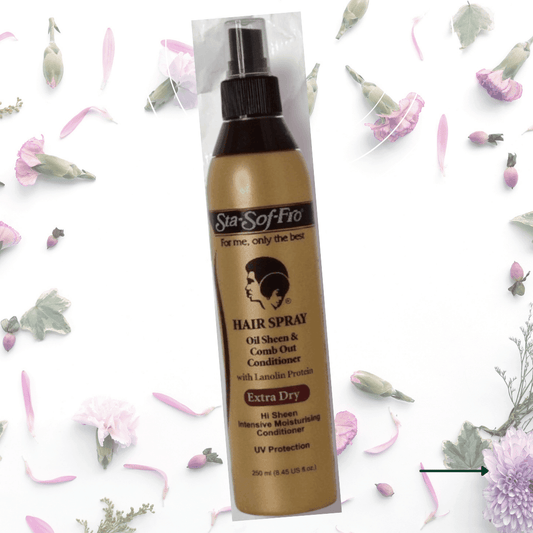 Sta Sof Fro Oil Sheen and Comb Out Conditioner Extra-Dry Hair Spray - LocsNco