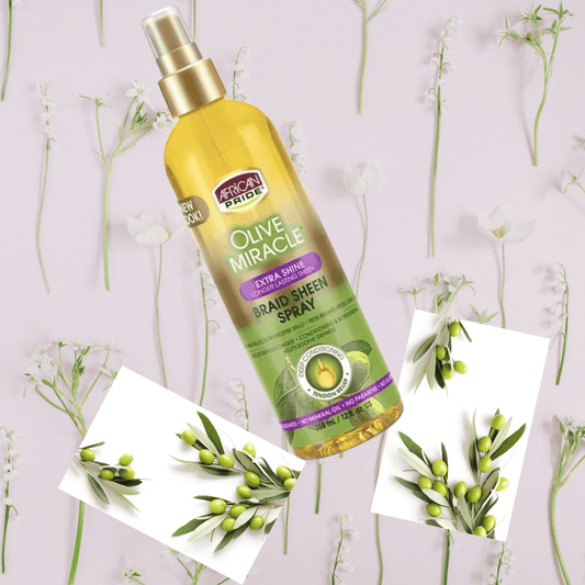 African Pride Tension Relief & Shine Braid Sheen Spray - LocsNco
