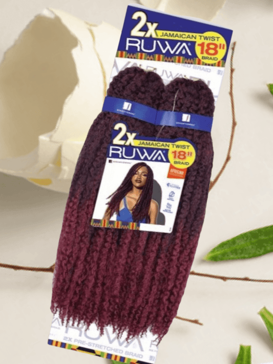 2X RUWA JAMAICAN TWIST PRE-STRETCHED 18" - LocsNco