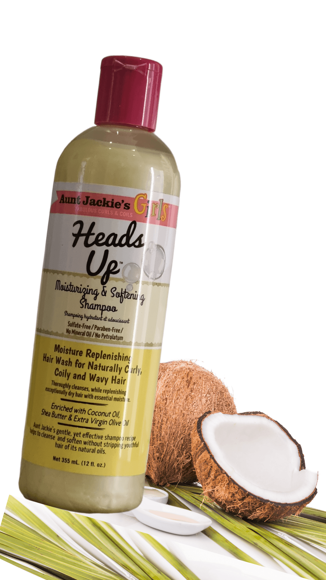 Aunt Jackies Moisturizing and Softening Shampoo, Girls Heads Up  - LocsNco