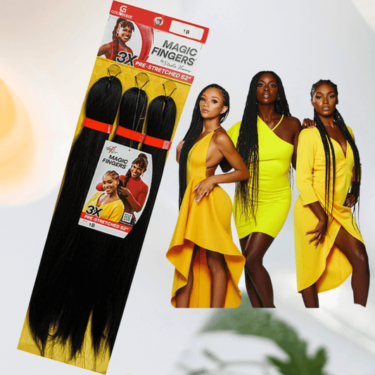 Magic Fingers Pre-stretched Braiding Hair 3X 52'' - LocsNco