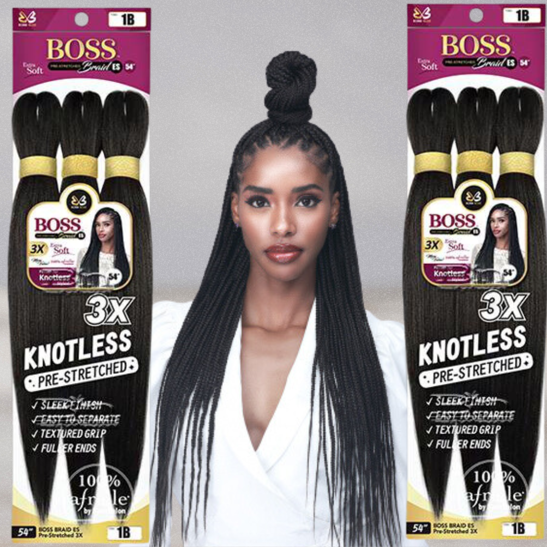 Boss Braid Pre-Stretched Braiding Hair X3 26''