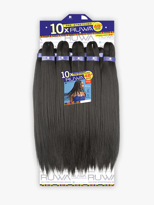 Sensationnel 10X RUWA Pre-Stretched Braid 48" – Braiding Hair