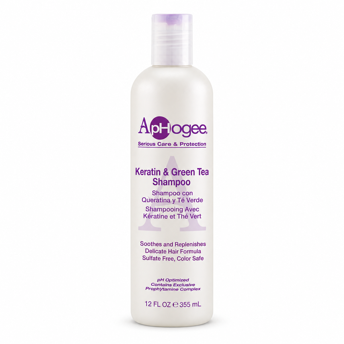 ApHogee Keratin & Green Tea Shampoo – 355ml