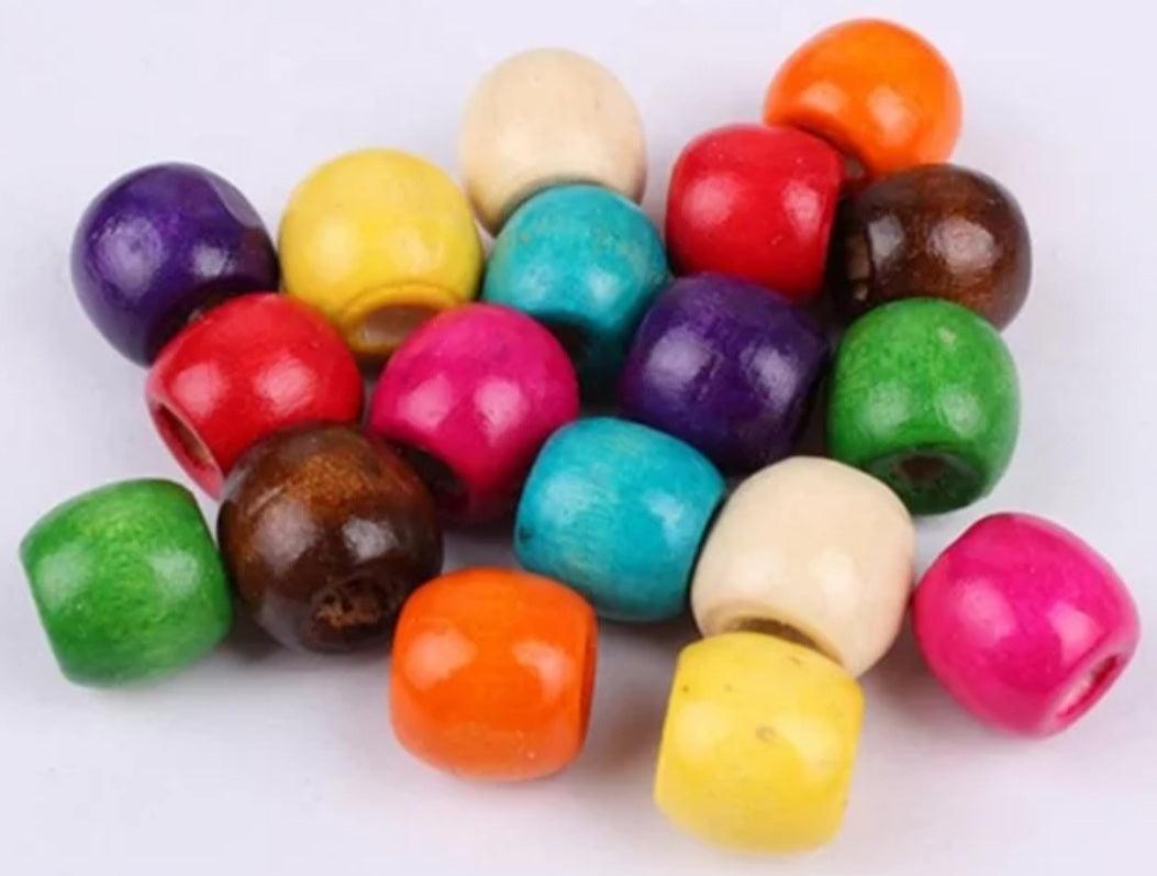 30 Pcs Hair Bead/Hair Braids Wood Cuffs - LocsNco