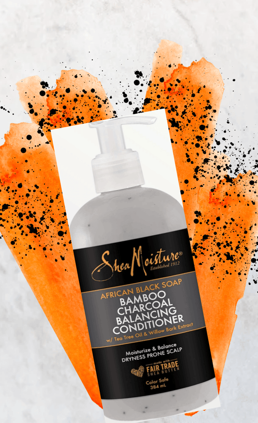 Shea Moisture African Black Soap Bamboo Charcoal Balancing Conditioner - LocsNco