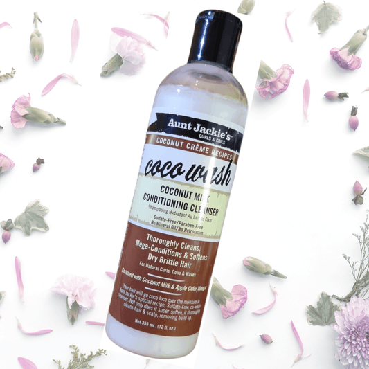 Aunt Jackie's Coco Wash Coconut Milk Conditioning Cleanser 355ml - LocsNco