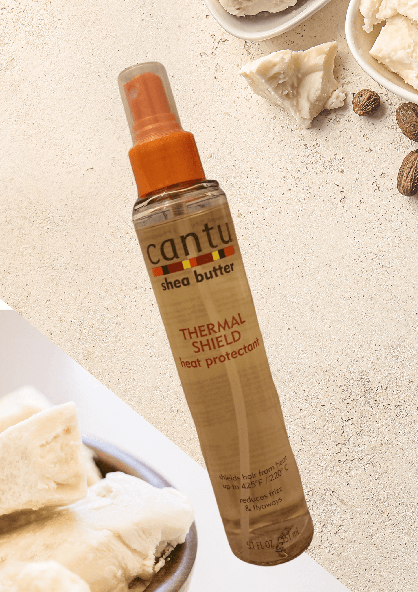 Cantu Shea Butter Thermal Shield Heat Protectant 151ml - LocsNco