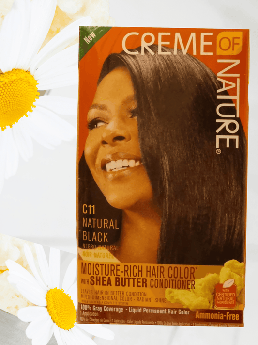 Creme Of Nature Moisture-Rich Hair Color Natural Black - LocsNco