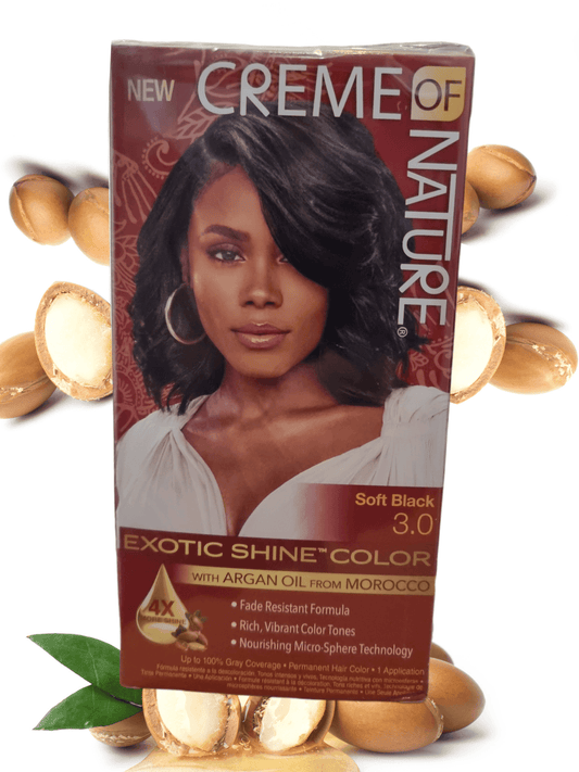 Creme Of Nature Exotic Shine Color Soft Black - LocsNco
