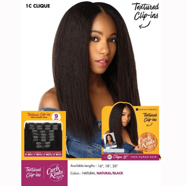 Sensationnel Curls Kinks & Co Textured Clip Ins – 1C Clique - LocsNco